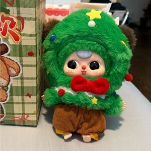 Baby Three Christmas Tree Plush Keychain Bag Charm